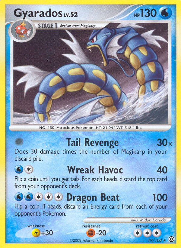 Gyarados (19/100) [Diamond & Pearl: Stormfront] | Dragon's Lair Comics and Fantasy Houston TX