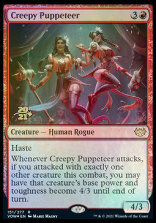 Creepy Puppeteer [Innistrad: Crimson Vow Prerelease Promos] | Dragon's Lair Comics and Fantasy Houston TX