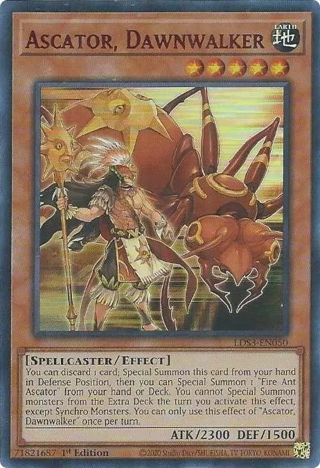 Ascator, Dawnwalker (Red) [LDS3-EN050] Ultra Rare | Dragon's Lair Comics and Fantasy Houston TX