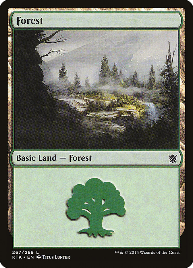 Forest (267) [Khans of Tarkir] | Dragon's Lair Comics and Fantasy Houston TX