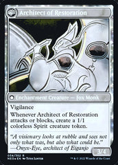 The Restoration of Eiganjo // Architect of Restoration [Kamigawa: Neon Dynasty Prerelease Promos] | Dragon's Lair Comics and Fantasy Houston TX