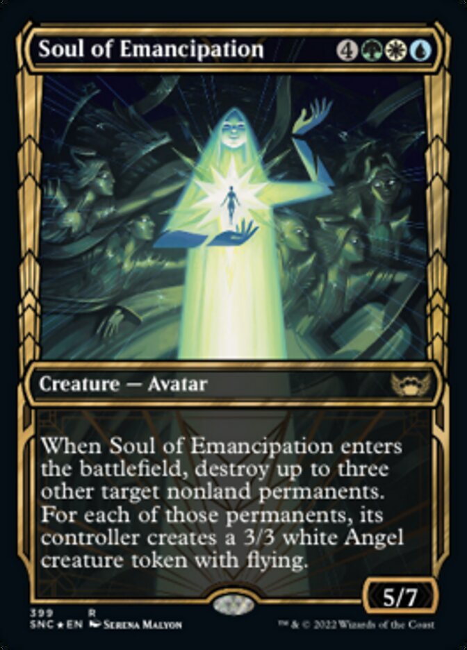 Soul of Emancipation (Showcase Golden Age Gilded Foil) [Streets of New Capenna] | Dragon's Lair Comics and Fantasy Houston TX