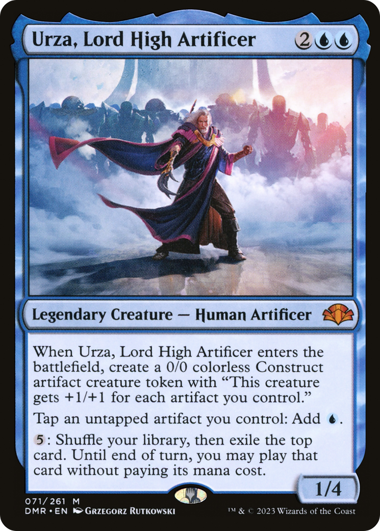 Urza, Lord High Artificer [Dominaria Remastered] | Dragon's Lair Comics and Fantasy Houston TX