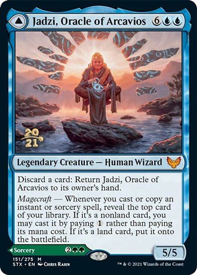 Jadzi, Oracle of Arcavios // Journey to the Oracle [Strixhaven: School of Mages Prerelease Promos] | Dragon's Lair Comics and Fantasy Houston TX