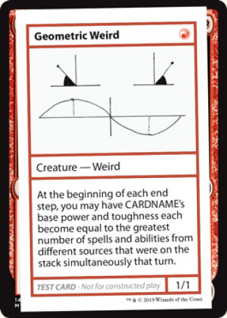 Geometric Weird (2021 Edition) [Mystery Booster Playtest Cards] | Dragon's Lair Comics and Fantasy Houston TX