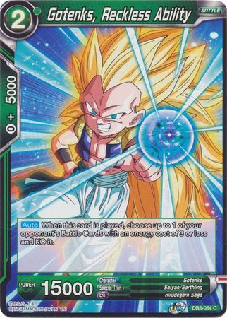 Gotenks, Reckless Ability (DB3-064) [Giant Force] | Dragon's Lair Comics and Fantasy Houston TX