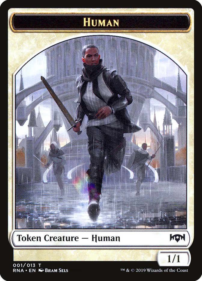 Human Token [Ravnica Allegiance Tokens] | Dragon's Lair Comics and Fantasy Houston TX