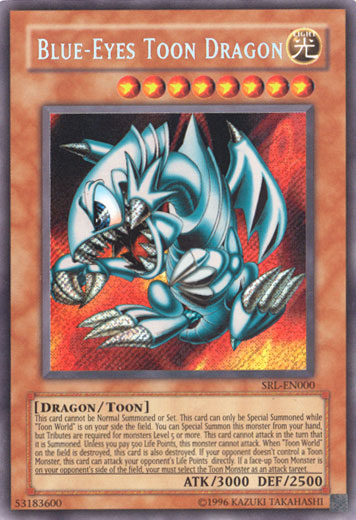 Blue-Eyes Toon Dragon [SRL-EN000] Secret Rare | Dragon's Lair Comics and Fantasy Houston TX