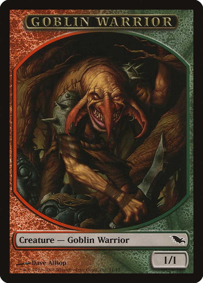 Goblin Warrior Token [Shadowmoor Tokens] | Dragon's Lair Comics and Fantasy Houston TX