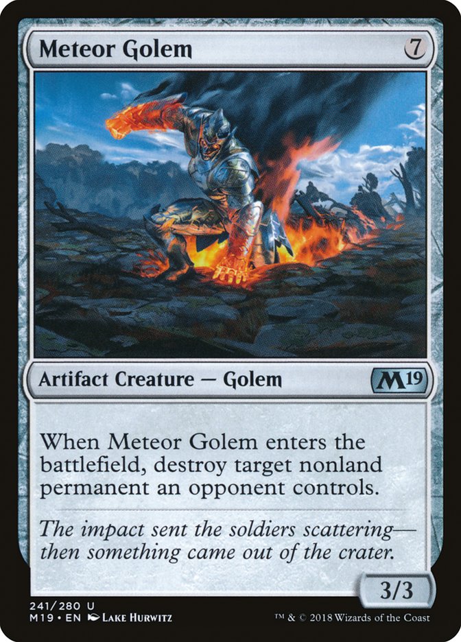 Meteor Golem [Core Set 2019] | Dragon's Lair Comics and Fantasy Houston TX