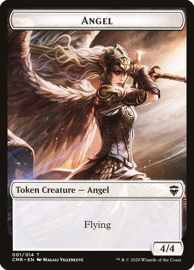 Angel // Horror Double-Sided Token [Commander Legends Tokens] | Dragon's Lair Comics and Fantasy Houston TX