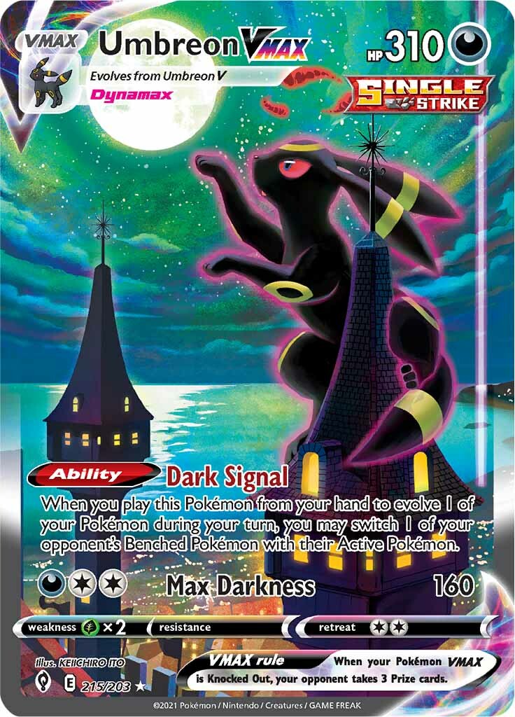 Umbreon VMAX (215/203) [Sword & Shield: Evolving Skies] | Dragon's Lair Comics and Fantasy Houston TX