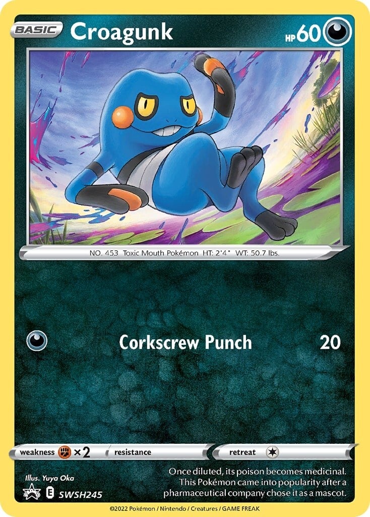 Croagunk (SWSH245) [Sword & Shield: Black Star Promos] | Dragon's Lair Comics and Fantasy Houston TX