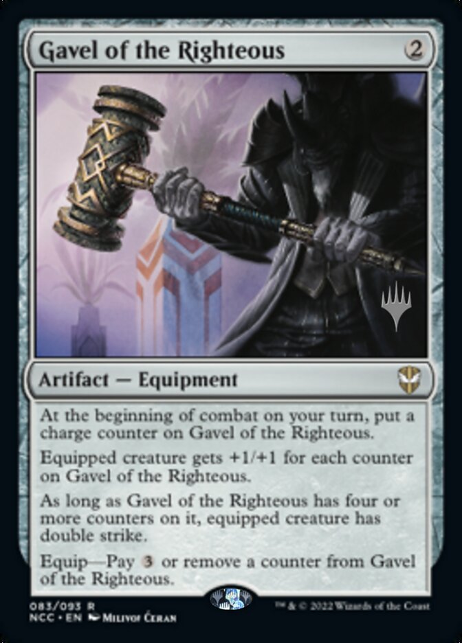 Gavel of the Righteous (Promo Pack) [Streets of New Capenna Commander Promos] | Dragon's Lair Comics and Fantasy Houston TX