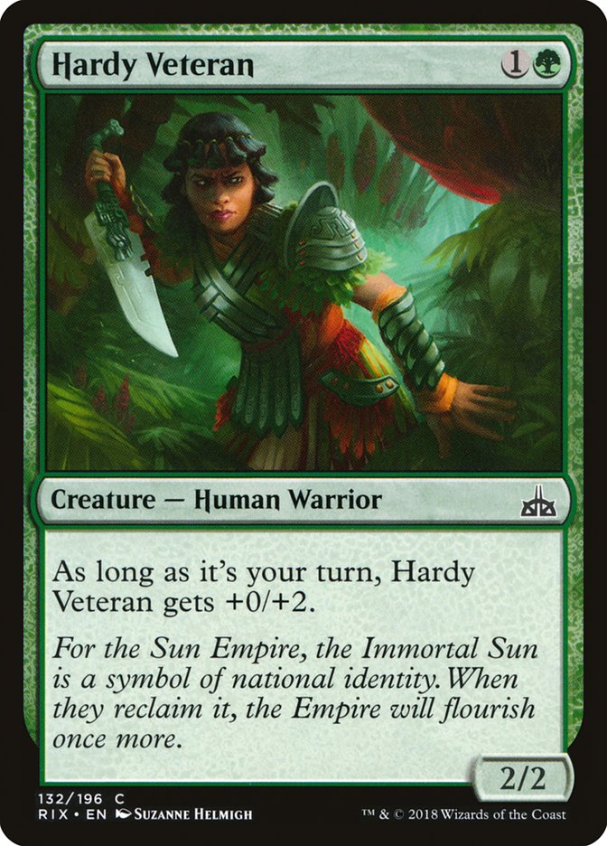 Hardy Veteran [Rivals of Ixalan] | Dragon's Lair Comics and Fantasy Houston TX