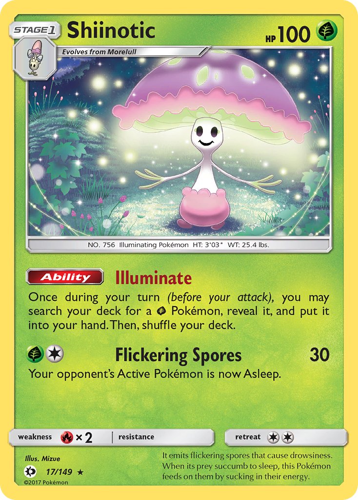 Shiinotic (17/149) (Theme Deck Exclusive) [Sun & Moon: Base Set] | Dragon's Lair Comics and Fantasy Houston TX