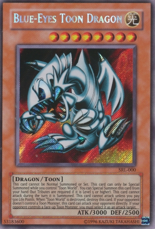 Blue-Eyes Toon Dragon [SRL-000] Secret Rare | Dragon's Lair Comics and Fantasy Houston TX