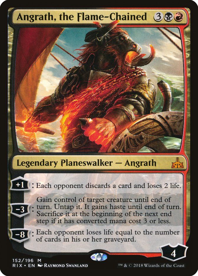 Angrath, the Flame-Chained [Rivals of Ixalan] | Dragon's Lair Comics and Fantasy Houston TX