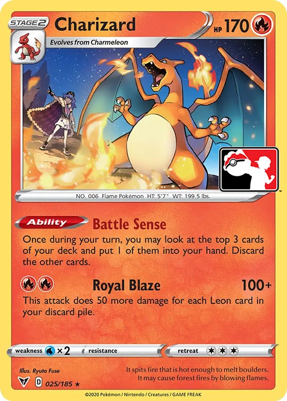 Charizard (025/185) [Prize Pack Series One] | Dragon's Lair Comics and Fantasy Houston TX