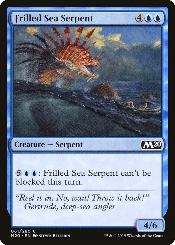 Frilled Sea Serpent [Core Set 2020] | Dragon's Lair Comics and Fantasy Houston TX