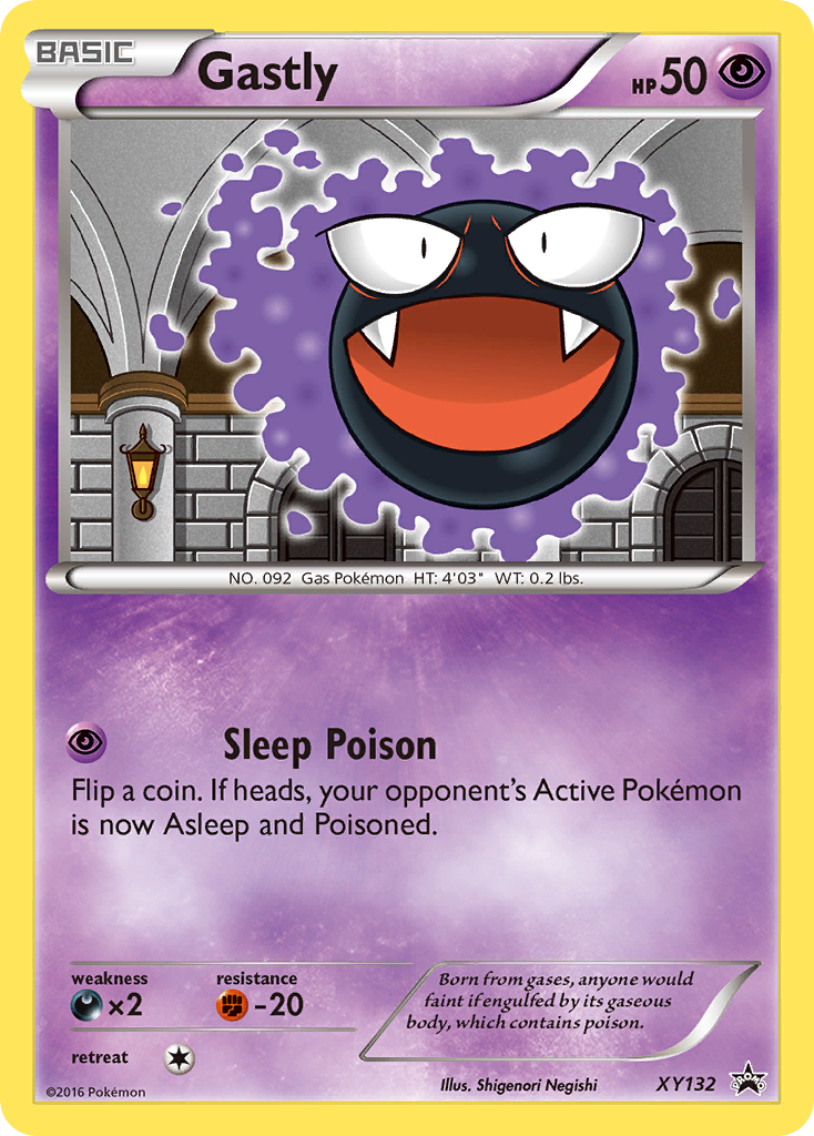 Gastly (XY132) [XY: Black Star Promos] | Dragon's Lair Comics and Fantasy Houston TX