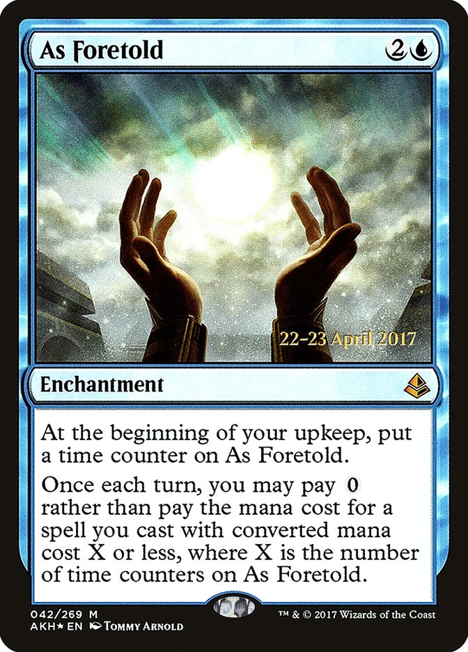 As Foretold [Amonkhet Prerelease Promos] | Dragon's Lair Comics and Fantasy Houston TX