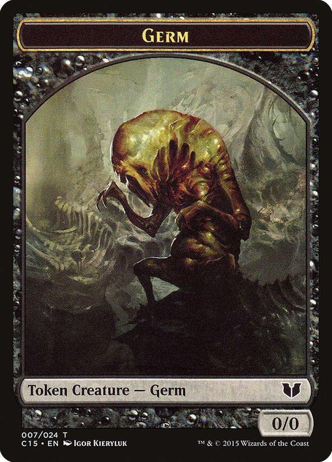 Frog Lizard // Germ Double-Sided Token [Commander 2015 Tokens] | Dragon's Lair Comics and Fantasy Houston TX