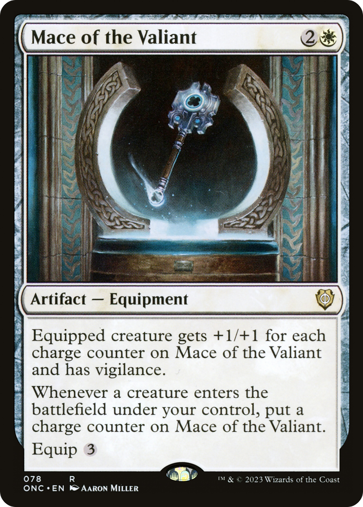 Mace of the Valiant [Phyrexia: All Will Be One Commander] | Dragon's Lair Comics and Fantasy Houston TX