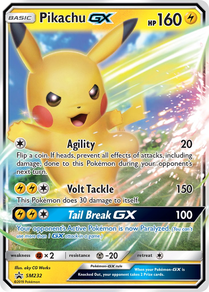 Pikachu GX (SM232) [Sun & Moon: Black Star Promos] | Dragon's Lair Comics and Fantasy Houston TX