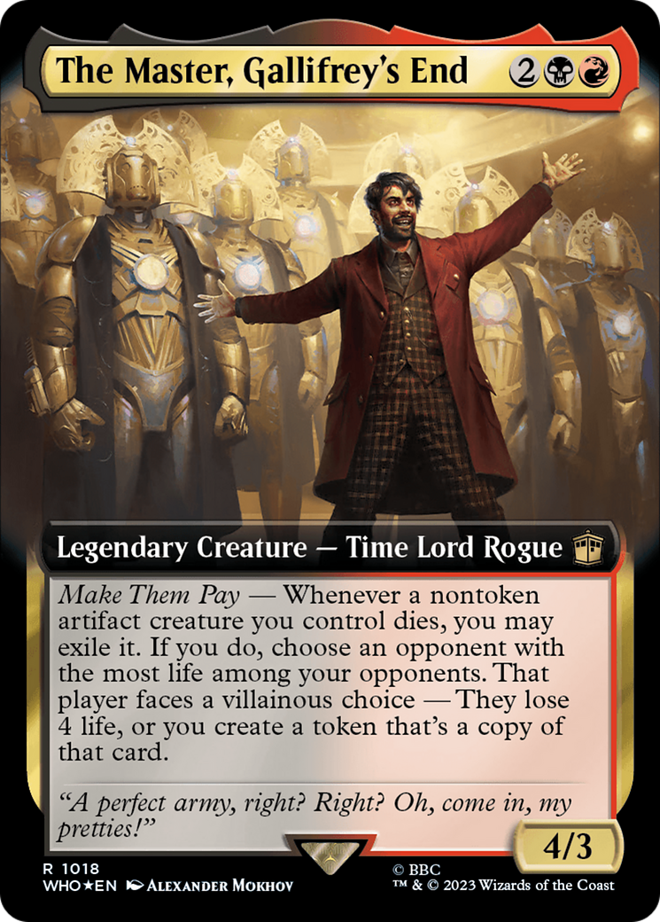 The Master, Gallifrey's End (Extended Art) (Surge Foil) [Doctor Who] | Dragon's Lair Comics and Fantasy Houston TX