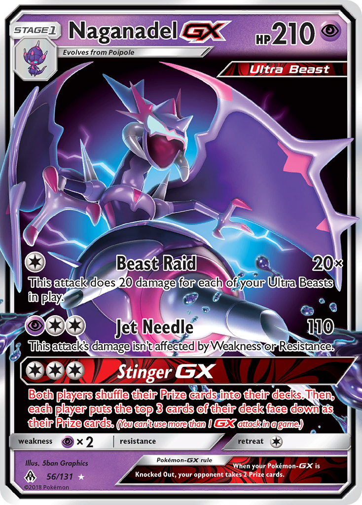 Naganadel GX (56/131) [Sun & Moon: Forbidden Light] | Dragon's Lair Comics and Fantasy Houston TX