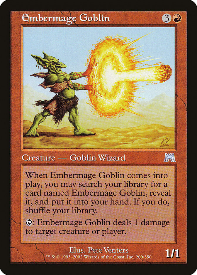 Embermage Goblin [Onslaught] | Dragon's Lair Comics and Fantasy Houston TX