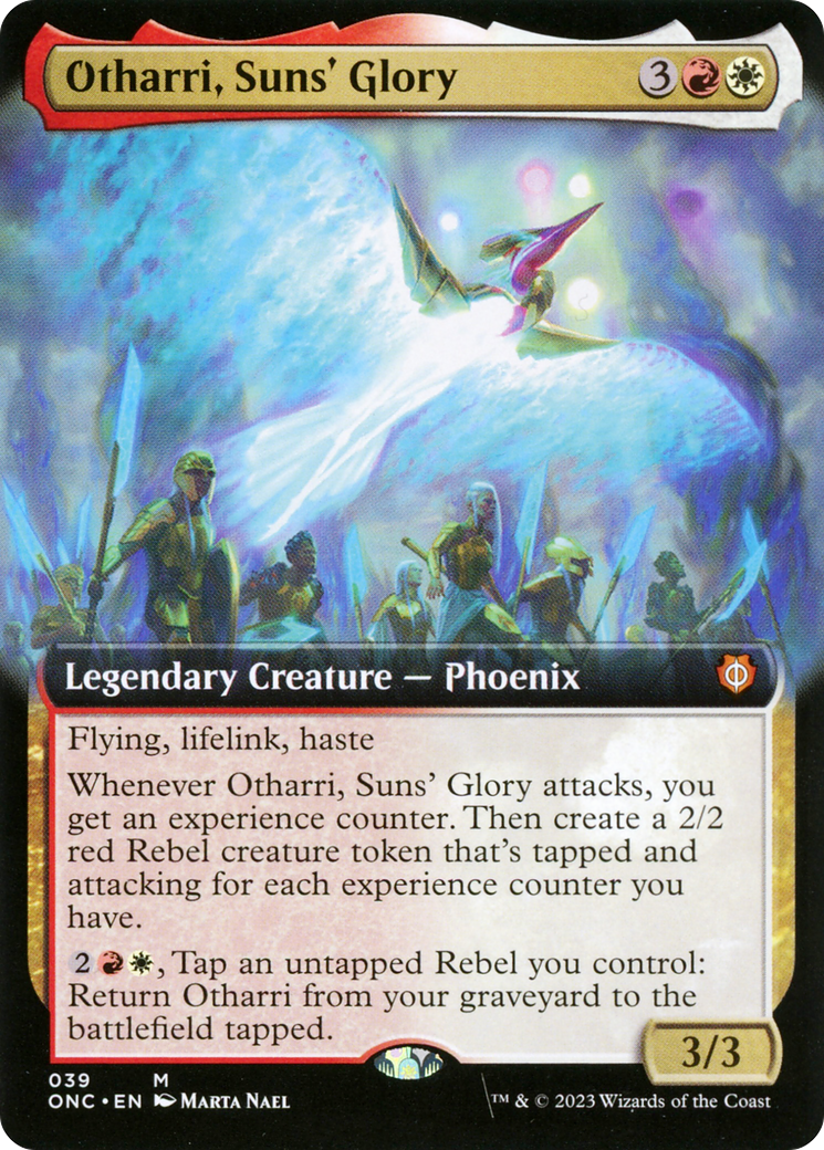 Otharri, Suns' Glory (Extended Art) [Phyrexia: All Will Be One Commander] | Dragon's Lair Comics and Fantasy Houston TX