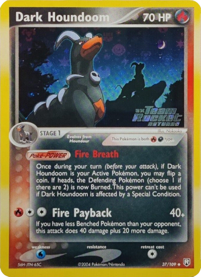 Dark Houndoom (37/109) (Stamped) [EX: Team Rocket Returns] | Dragon's Lair Comics and Fantasy Houston TX