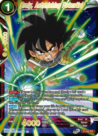 Broly, Astonishing Potential (Gold Stamped) (P-248) [Mythic Booster] | Dragon's Lair Comics and Fantasy Houston TX