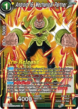 Android 16, Going All Out (BT13-112) [Supreme Rivalry Prerelease Promos] | Dragon's Lair Comics and Fantasy Houston TX