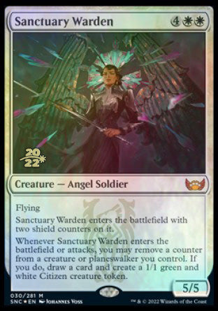 Sanctuary Warden [Streets of New Capenna Prerelease Promos] | Dragon's Lair Comics and Fantasy Houston TX