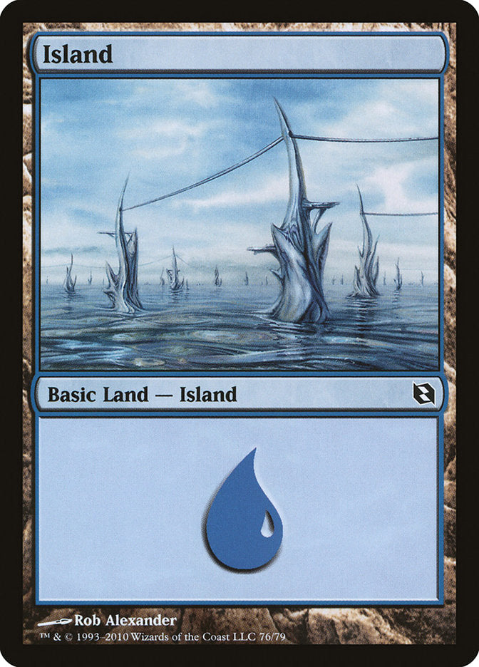 Island (76) [Duel Decks: Elspeth vs. Tezzeret] | Dragon's Lair Comics and Fantasy Houston TX