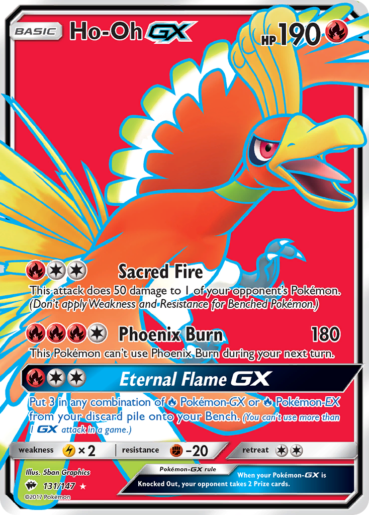 Ho-Oh GX (131/147) [Sun & Moon: Burning Shadows] | Dragon's Lair Comics and Fantasy Houston TX