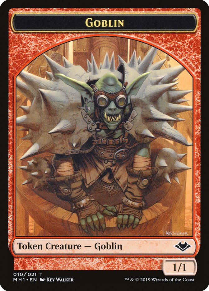 Elemental (009) // Goblin Double-Sided Token [Modern Horizons Tokens] | Dragon's Lair Comics and Fantasy Houston TX