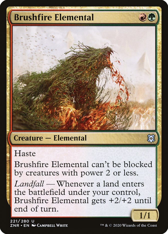 Brushfire Elemental [Zendikar Rising] | Dragon's Lair Comics and Fantasy Houston TX