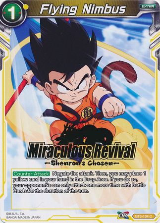 Flying Nimbus (Shenron's Chosen Stamped) (BT3-104) [Tournament Promotion Cards] | Dragon's Lair Comics and Fantasy Houston TX