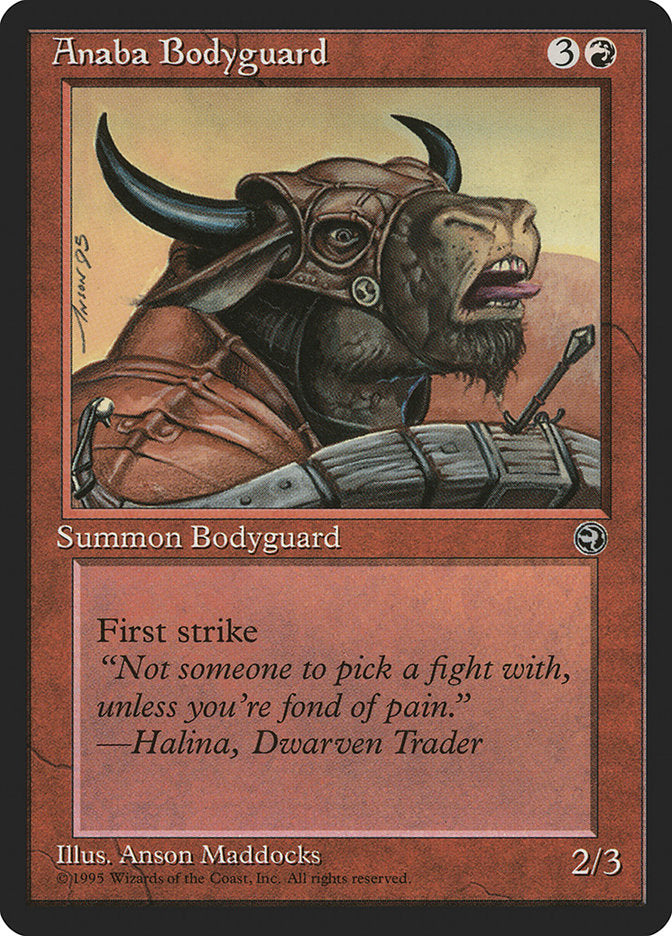 Anaba Bodyguard (Halina Flavor Text) [Homelands] | Dragon's Lair Comics and Fantasy Houston TX