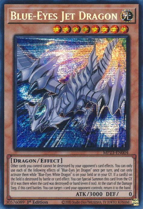 Blue-Eyes Jet Dragon [MP23-EN004] Prismatic Secret Rare | Dragon's Lair Comics and Fantasy Houston TX