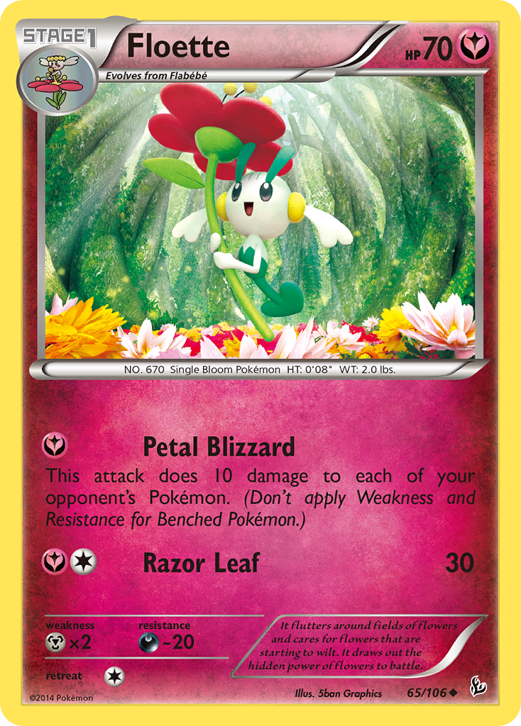 Floette (65/106) [XY: Flashfire] | Dragon's Lair Comics and Fantasy Houston TX