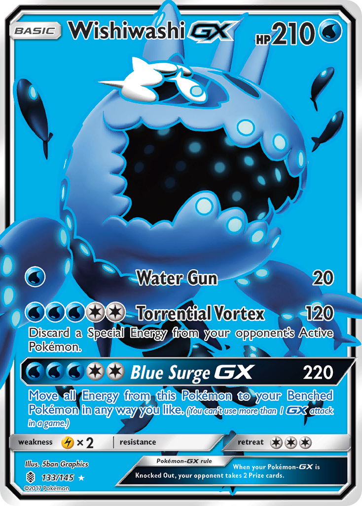 Wishiwashi GX (133/145) [Sun & Moon: Guardians Rising] | Dragon's Lair Comics and Fantasy Houston TX