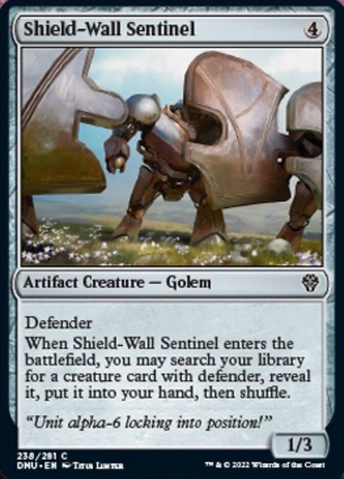 Shield-Wall Sentinel [Dominaria United] | Dragon's Lair Comics and Fantasy Houston TX