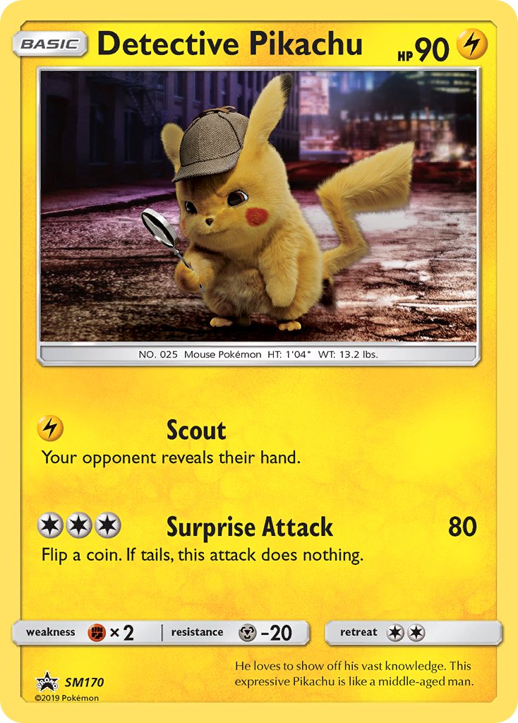 Detective Pikachu (SM170) [Sun & Moon: Black Star Promos] | Dragon's Lair Comics and Fantasy Houston TX