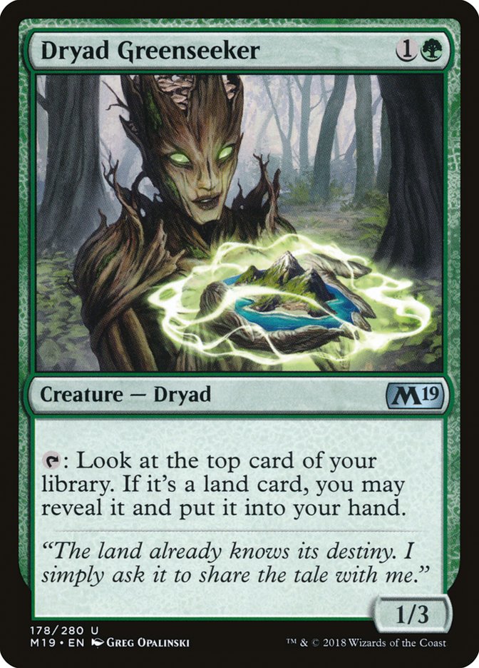 Dryad Greenseeker [Core Set 2019] | Dragon's Lair Comics and Fantasy Houston TX