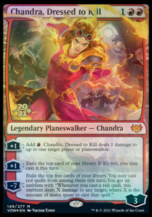 Chandra, Dressed to Kill [Innistrad: Crimson Vow Prerelease Promos] | Dragon's Lair Comics and Fantasy Houston TX